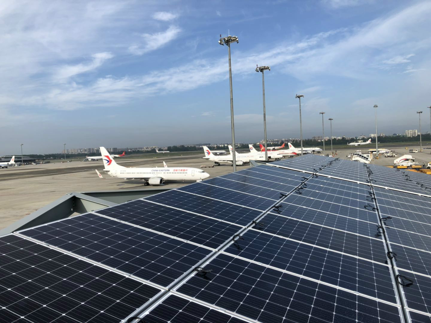 某機場750KWp太陽能光伏充電樁項目