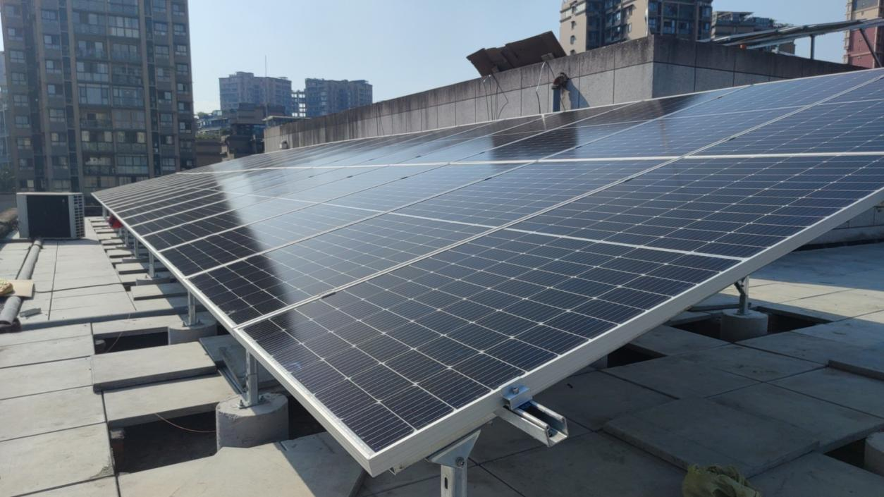 四川某財政局100KWp太陽能發電系統